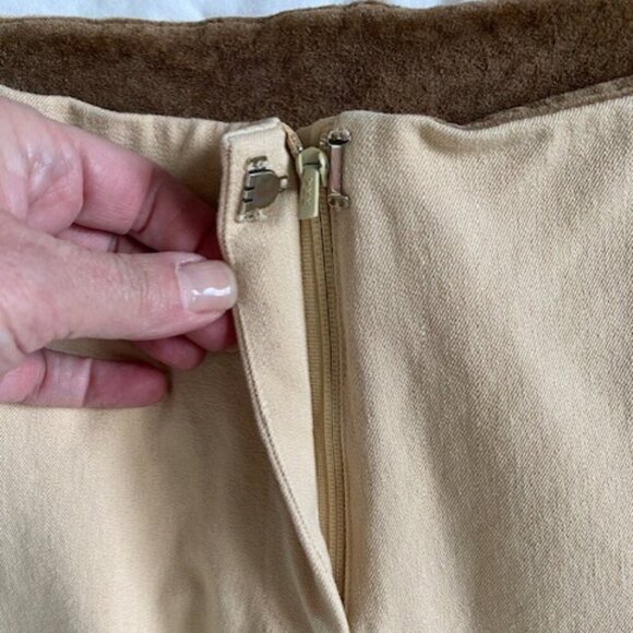 VINTAGE LILLY PULITZER Tan Khaki Stretch Pants Sz 2 - Picture 4 of 11